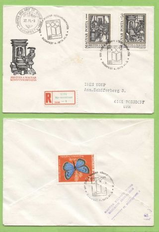 Hungary 1973 Typography First Day Cover photo
