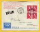 Denmark 1940s Ice Mail Cover To Byrum,  Returned To Haderslev+2xair Mails To Egypt Europe photo 1