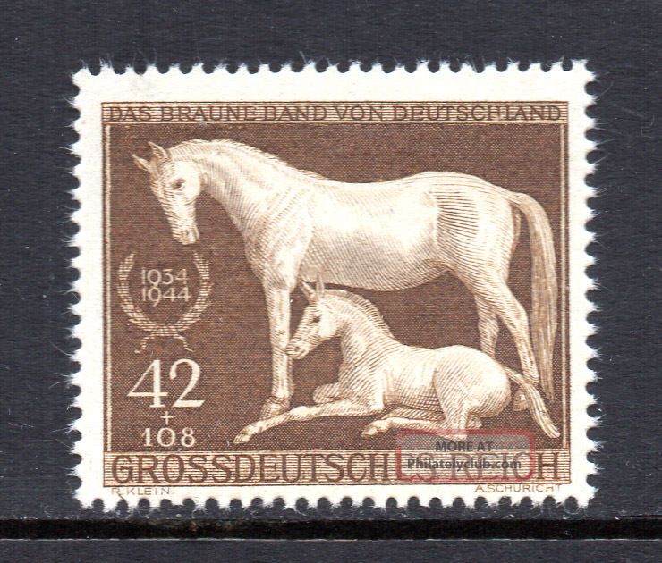 Germany Third Reich 1944 Munich - Riem Brown Ribbon Race Fine Nh Mi.  899 Europe photo