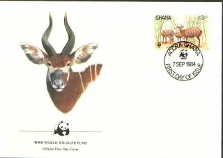 (72353) Fdc Wwf Ghana - Bongo Antelope photo