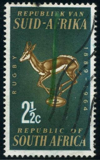 South Africa 1964 2 1/2c Springbok Stamp With Stunning Variety photo