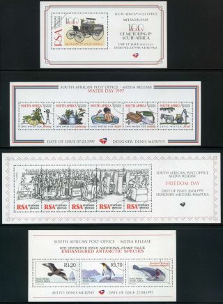 South Africa 1997 Media Release (specimen) Sheetlets X (16) photo