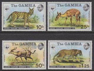 Gambia - 1976 Abuko Nature Reserve (1st Series) (4v) Um / photo