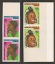 Congo 368 - 371 Vf Imperforate Pairs - 1976 Congo Women Hairstyles Africa photo 1