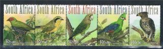South Africa 2012 Forest Birds 5v Strip photo