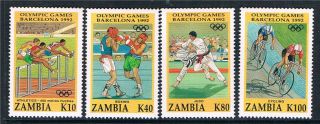 Zambia 1992 Olympic Games Sg 713/6 photo