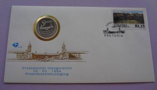 1994 South Africa Mandela Presidential Inauguration Fdc 6.  3c Proof R5 No Steps 1 photo