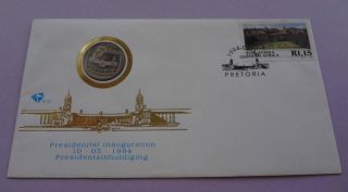 1994 South Africa Mandela Presidential Inauguration Fdc 6.  3c Proof R5 No Steps 3 photo