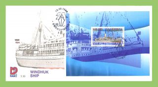 Namibia 1999 Windhuk Ship Miniature Sheet First Day Cover photo