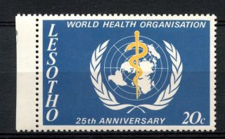 Lesotho 1973 Sg 230,  25th Anniv Of Who A69292 photo