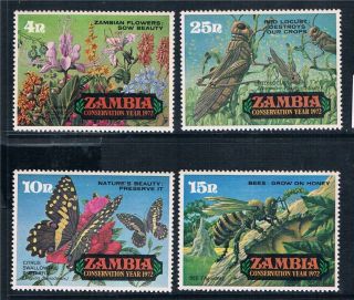 Zambia 1972 Conservation Year Sg 177/80 photo