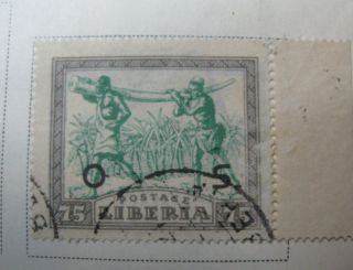 Liberia 1923,  30c Natives Official,  