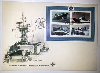 Fdc Naval Base Simonstown 1982/04/02 With Explanatory Insert Card photo