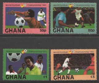 Ghana Sg1005/8 1982 Football World Cup photo
