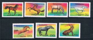 Tanzania 1993 Horses Sg 1710/16 photo