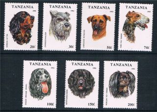 Tanzania 1993 Dogs Sg 1681/7 photo