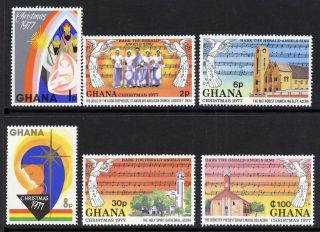 Ghana 631 - 6 Christmas,  Music,  Angels,  Architecture photo