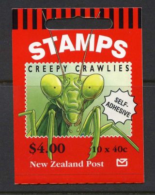 Zealand 1468a Booklet Insects,  