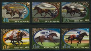 Zealand 1762 - 7 Horse Racing,  Year Of The Horse photo
