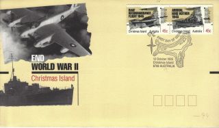 Christmas Islands 1995 World War Ii First Day Cover Ref:aa57 photo