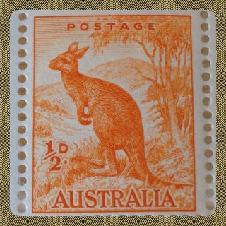 Australia - Wallaroo 1938 1/2d Orange Sg 164 Pristine Block X 8 As Per Scans photo