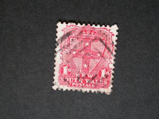South Wales 1902 1d With Barred 201 Postmark photo