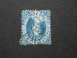 Queensland 1868 2d With Barred 163 Postmark photo