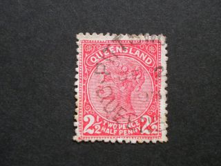 Queensland 1893 21/2d With Pittsworth Postmark photo