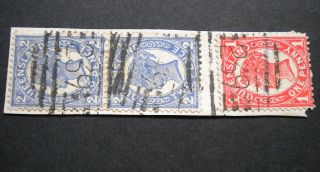 Queensland 1899 2d Pair With Barred 239 Postmark photo