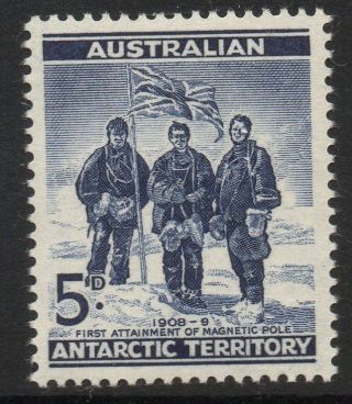 Australian Antarctic Terr Sg6 1961 5d Blue Mtd photo