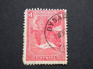 Tasmania 1906 1d With Dysart And Blank Postmark photo
