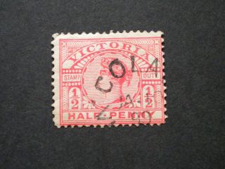 Victoria 1899 1/2d With Colac Postmark photo