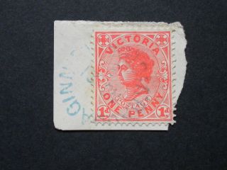Victoria 1903 1d With Baddaginnie In Blue Postmark photo