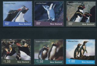 Zealand 1744 - 9 Birds,  Penguins photo