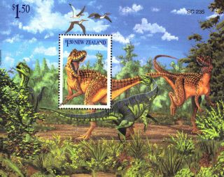Zealand 1993 Dinosaues Miini Sheet Unmounted Sg Ms1768 Re:b72 photo