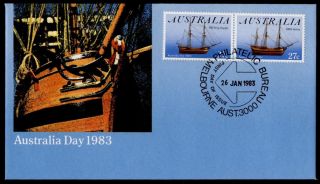 Australia 862a Fdc Sailing Ships,  Australia Day photo
