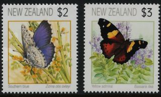 Zealand 1076 - 7 Butterflies,  Flowers photo