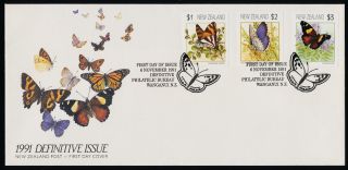 Zealand 1075 - 7 Fdc - Butterflies,  Flowers photo
