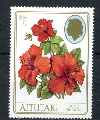Aitutaki 1994 Sg 673 $3 Flowers Definitive A69208 photo