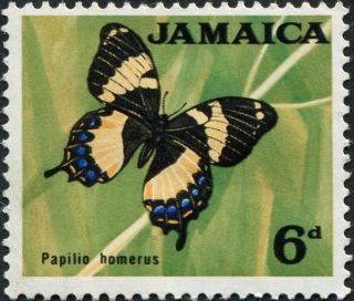 Jamaica 1964 - 8 6d Multicoloured Sg223 Cv £2.  25 Mh Postage photo