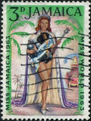 Jamaica 1964 3d Multicoloured Sg214 Cv £0.  10 Vf Uh Postage photo