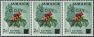 Jamaica 1969 2c On 2d Red,  Yellow And Grey - Green Sg281 Cv£0.  30+ Mh Freep&p photo