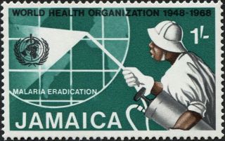 Jamaica 1969 1s Black,  Sepia And Blue - Green Sg278 Cv £0.  10 Mh P&p photo