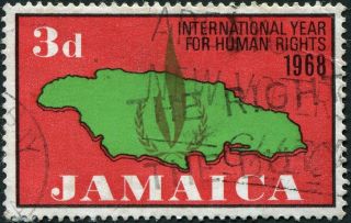 Jamaica 1968 3d Multicoloured Sg272 Cv £0.  10 F Uh Postage photo