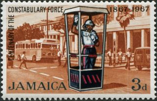 Jamaica 1967 3d Multicoloured Sg264 Cv £0.  40 Mh Postage photo