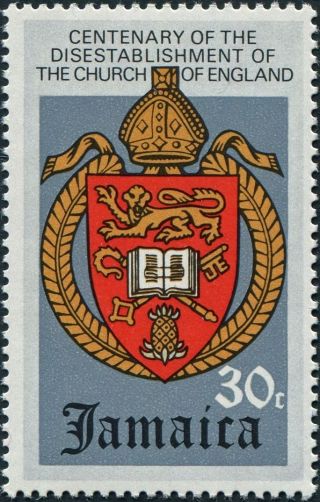 Jamaica 1971 30c Multicoloured Sg331 Cv £0.  30 Mh Postage photo