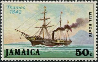 Jamaica 1974 50c Multicoloured Sg383 Cv £2.  00 Vf Mh Postage photo