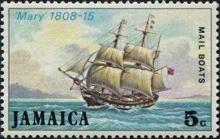 Jamaica 1974 5c Multicoloured Sg380 Cv £0.  75 Mh Postage photo