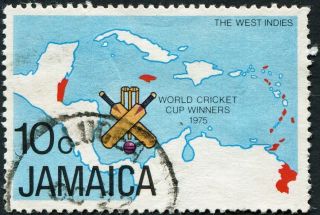 Jamaica 1976 10c Multicoloured Sg419 Cv £0.  50 F Uh Postage photo