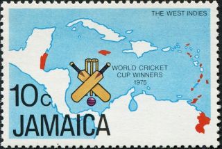Jamaica 1976 10c Multicoloured Sg419 Cv £0.  50 Vf Mh Postage photo